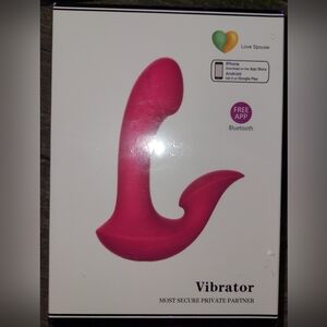 NIB, red, Bluetooth controlled massager, silicone, adult toy